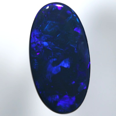 SOLID BLACK OPAL Rich royal blue electric fire. With VIDEO